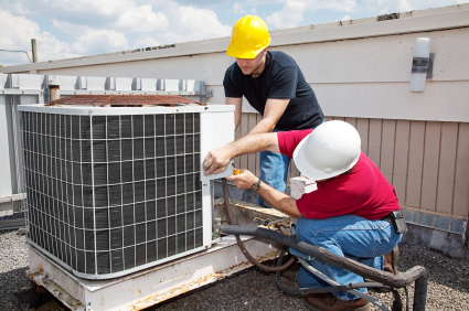 ICE engineers servicing aircon & chiller equipment